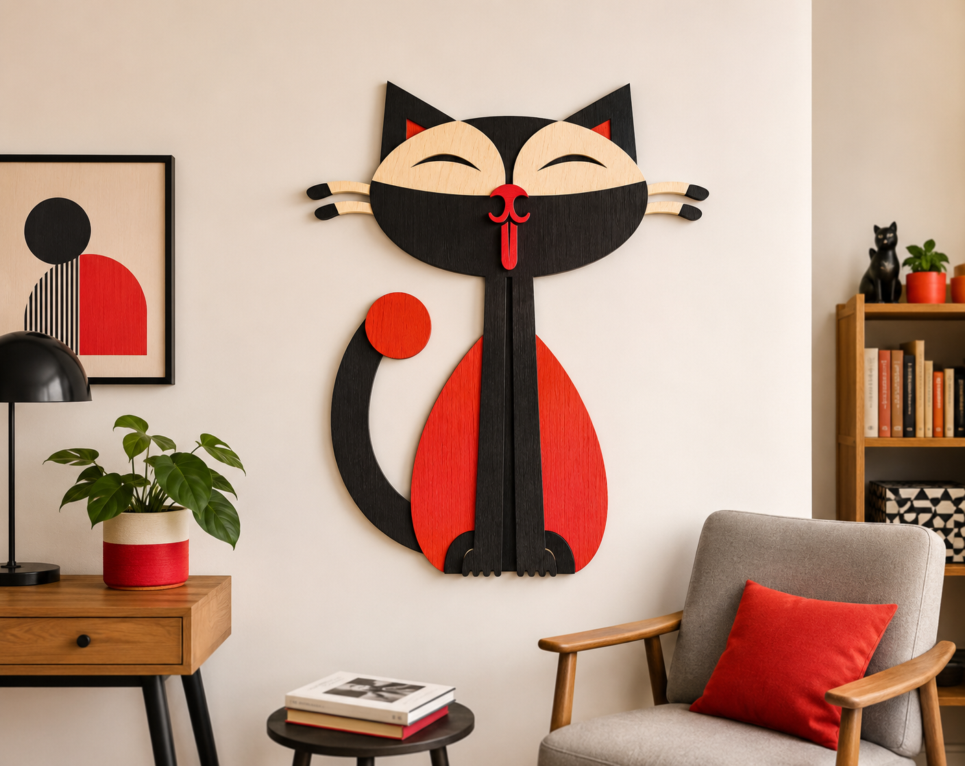 Glowforge Funny Cat Design
