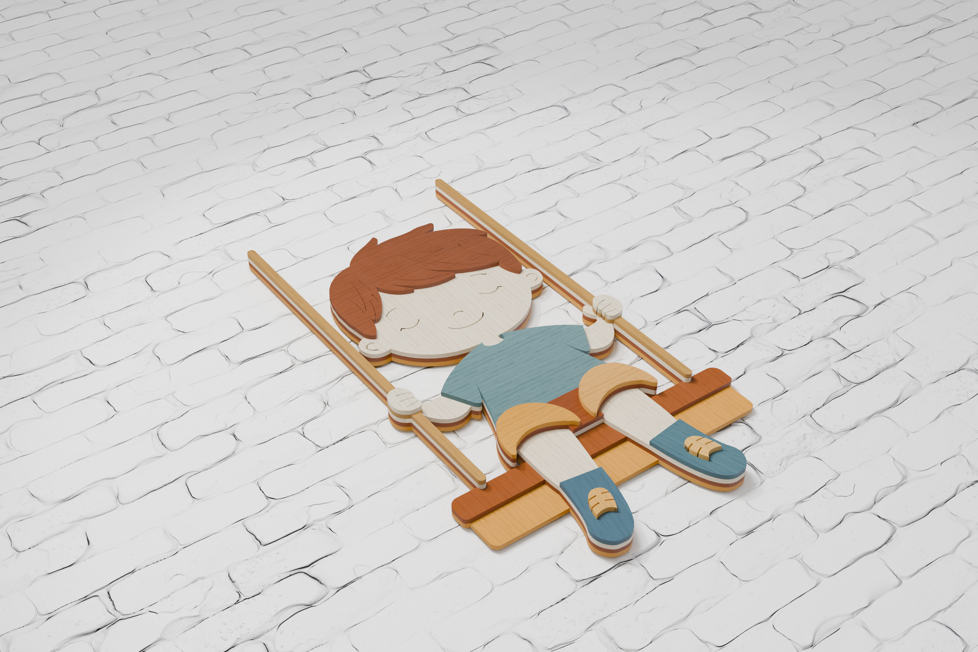 Glowforge Layered Boy Design
