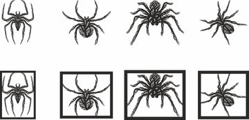 Spider Tree Style Wall Panel Dxf Laser Cutting and Glowforge Files