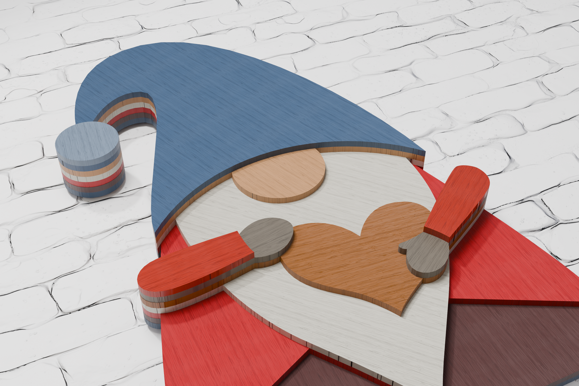 Gnome with heart xTool cut file

