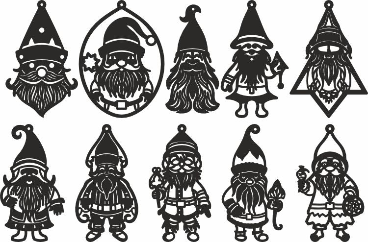 Gnomes svg vector design