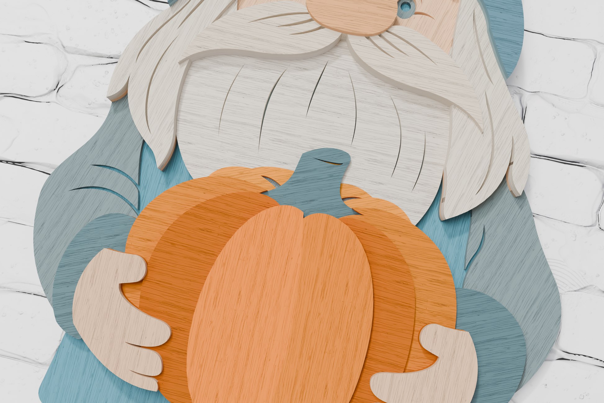 Halloween Gnome multilayer SVG for cardboard DIY crafts