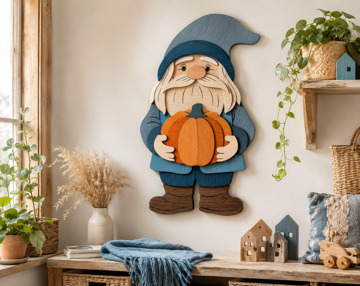 Halloween Gnome multilayer laser cut file SVG DXF PDF CDR AI