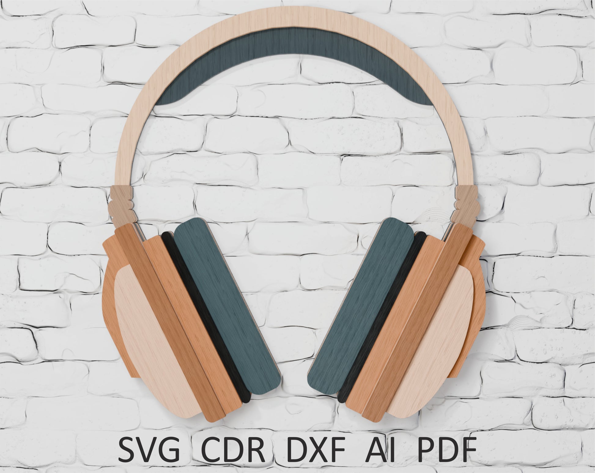 Headphones Cricut SVG DXF PDF CDR AI

