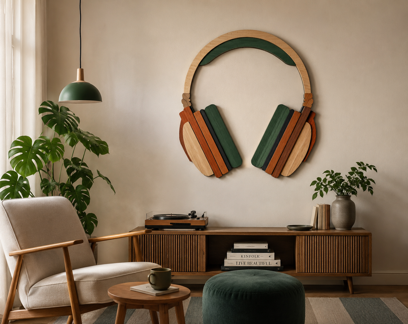 Headphones Multilayer Cut Template

