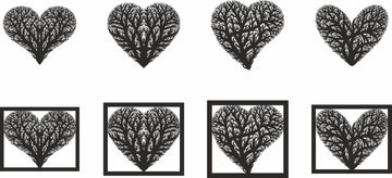 Love Symbol Tree of Life Panel - Romantic Wall Decor SVG Files for Laser Cutting & Xtool