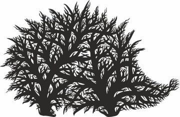Hedgehog Tree Panel SVG/DXF Designs – Laser Cut Glowforge Files, 3D Wall Art Wood/Metal Decor Ornament Templates