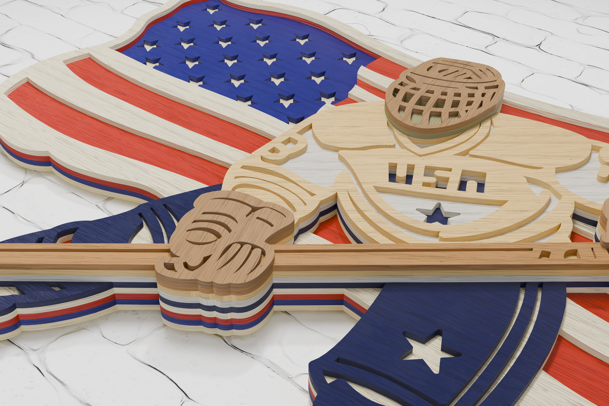 Hockey Player Shadow Box DIY Template

