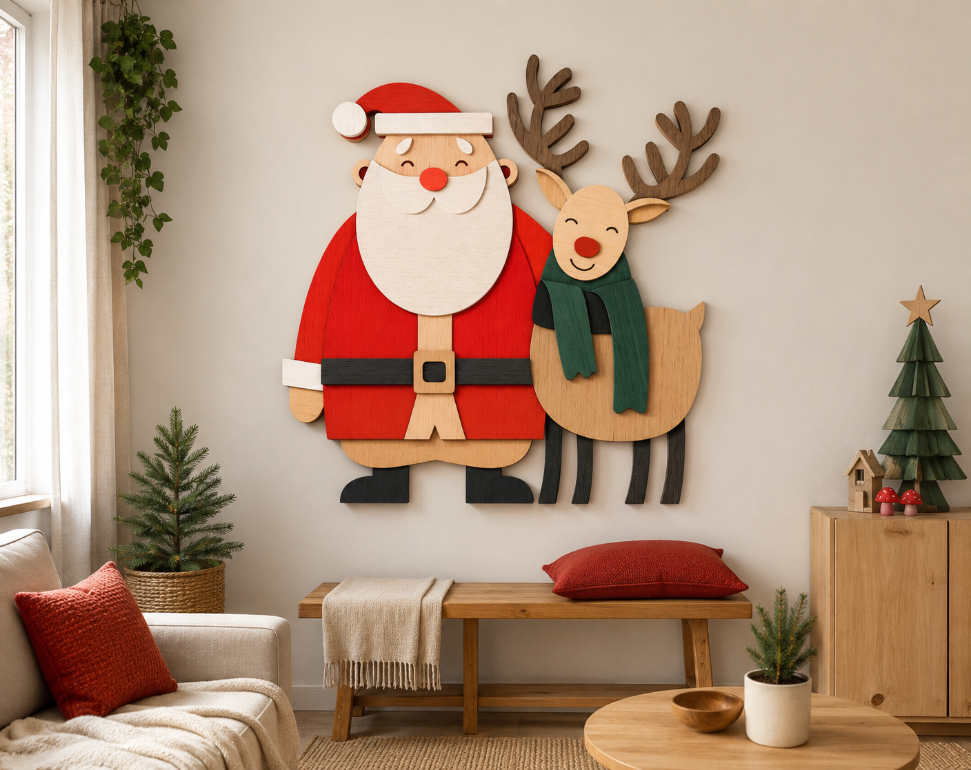 Holiday Deer Multilayer Cut Template

