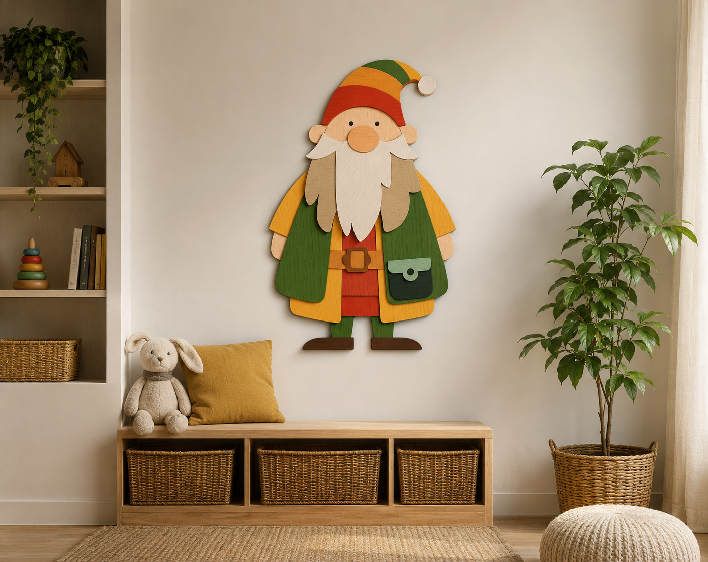 Holiday Gnome Multilayer Cut Template

