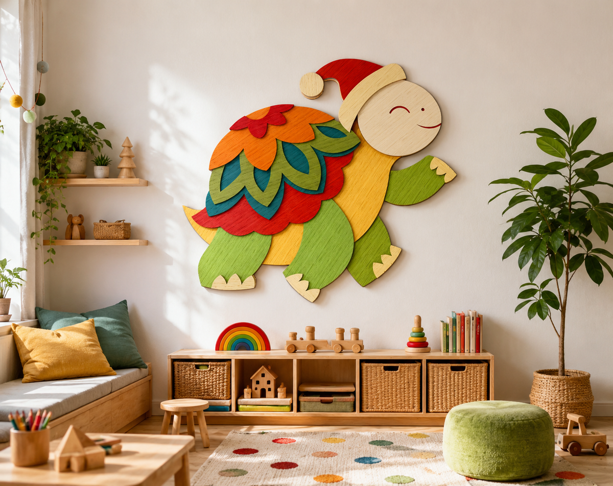 Holiday Turtle Multilayer Cut Template

