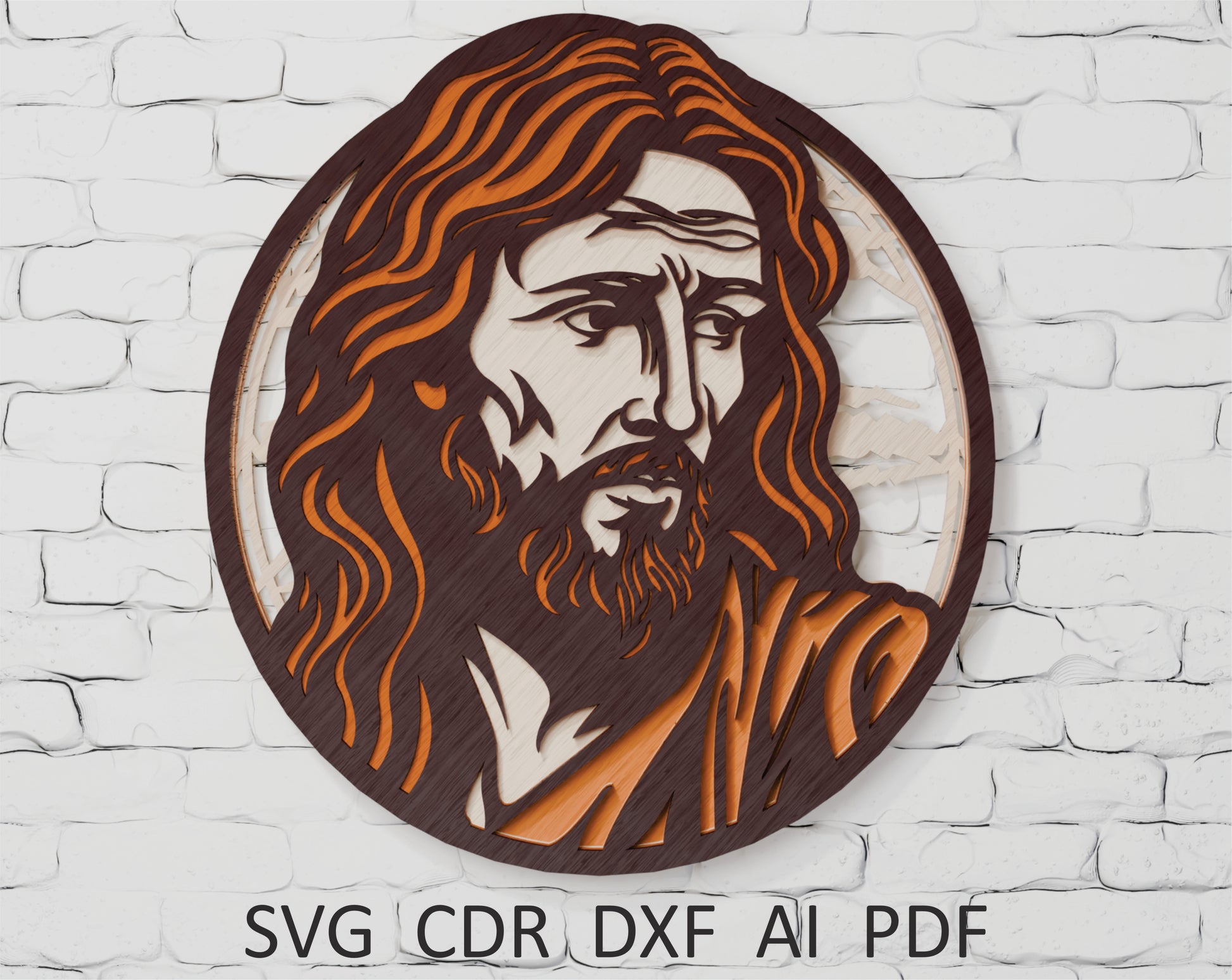 Jesus-Christ-3D-Layered-SVG-File