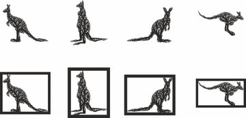 Tree Kangaroo Silhouette Wall Panel - Digital SVG Files for Laser Cutting | Australian Wildlife Decor