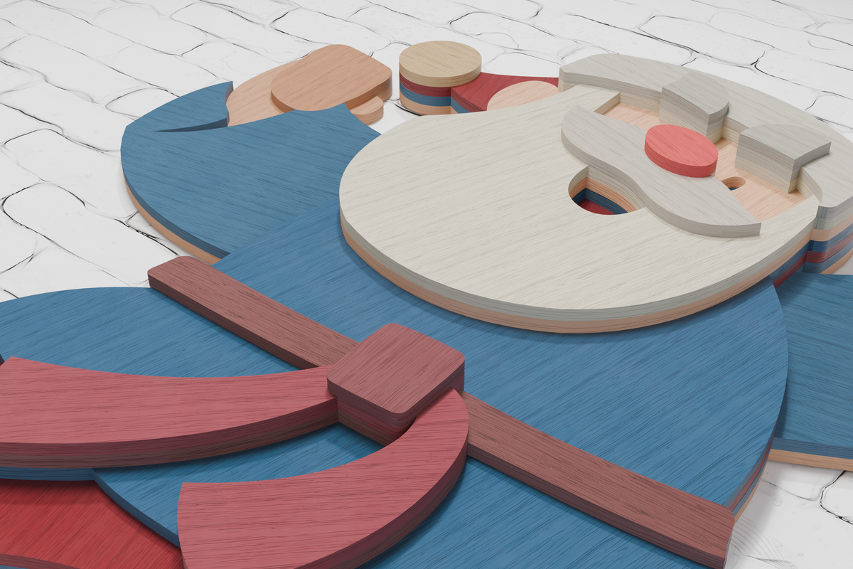 Karate Santa Glowforge ready vector file

