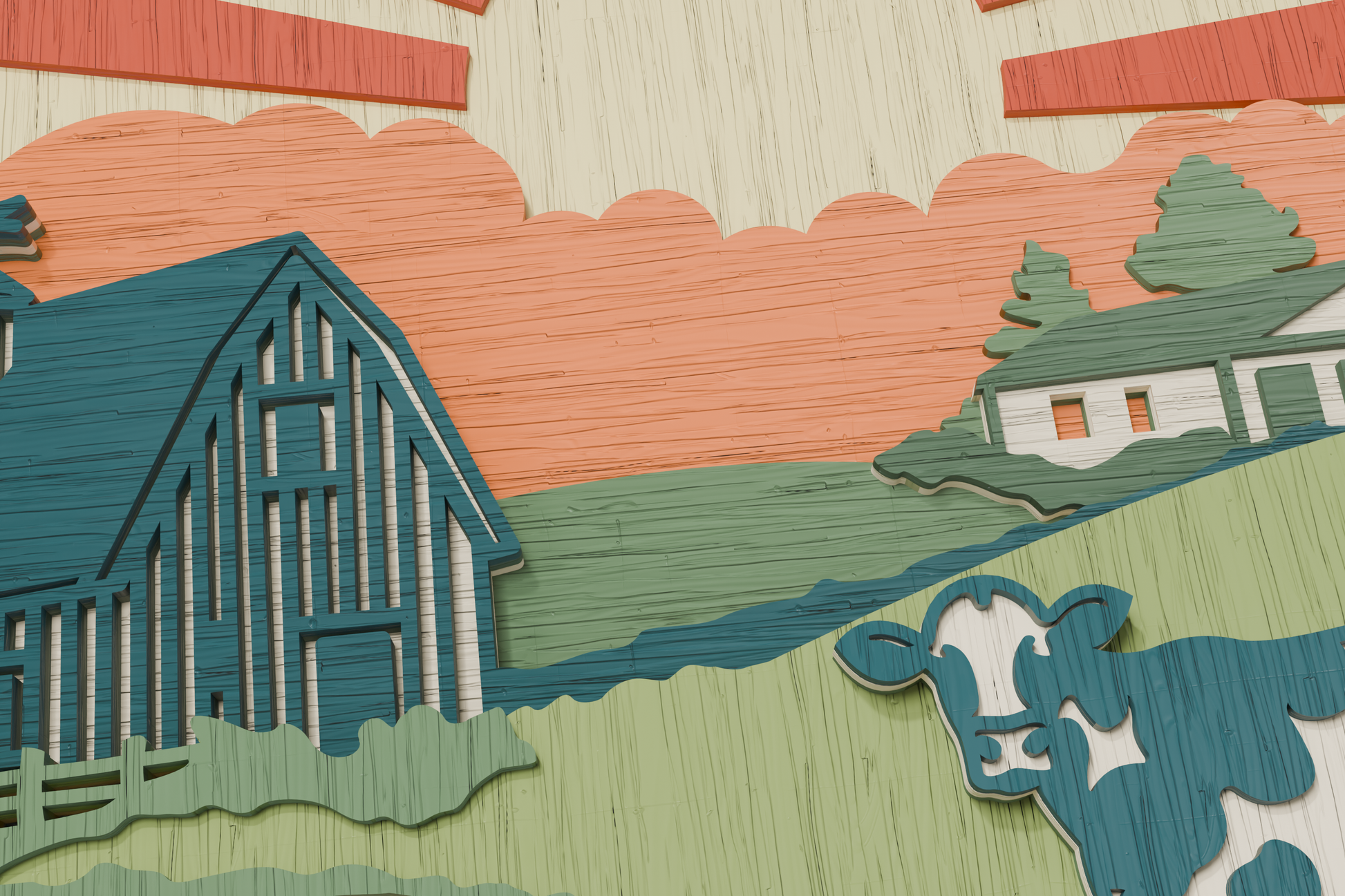 Laser-Engraving-Cow-on-Farm-Plywood-Design