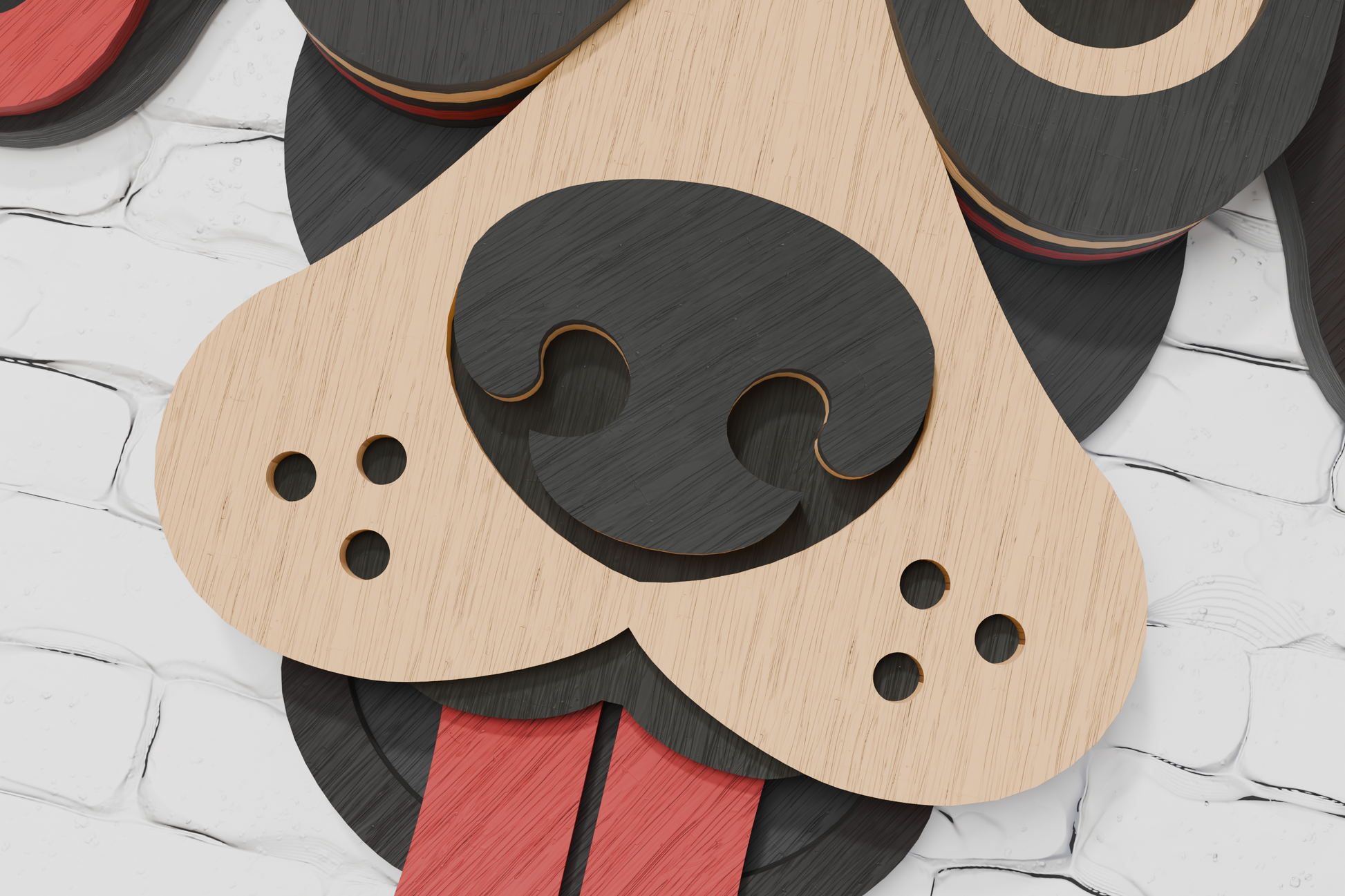 Laser-Engraving-Dog-Tongue-Out-Plywood-Design