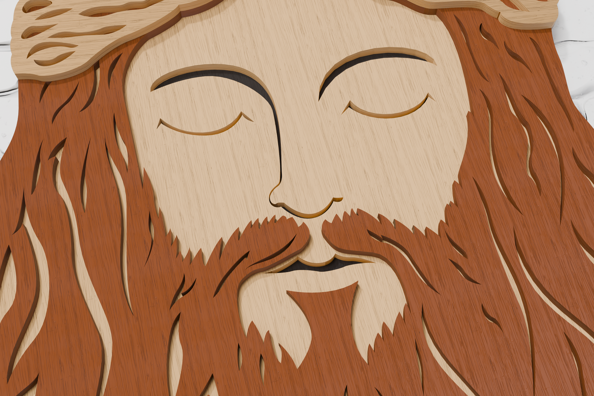 Laser-Engraving-Jesus-Head-Plywood-Design