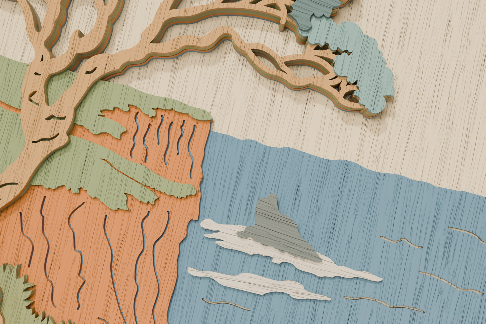 Laser-Engraving-Ocean-Rocks-Plywood-Design