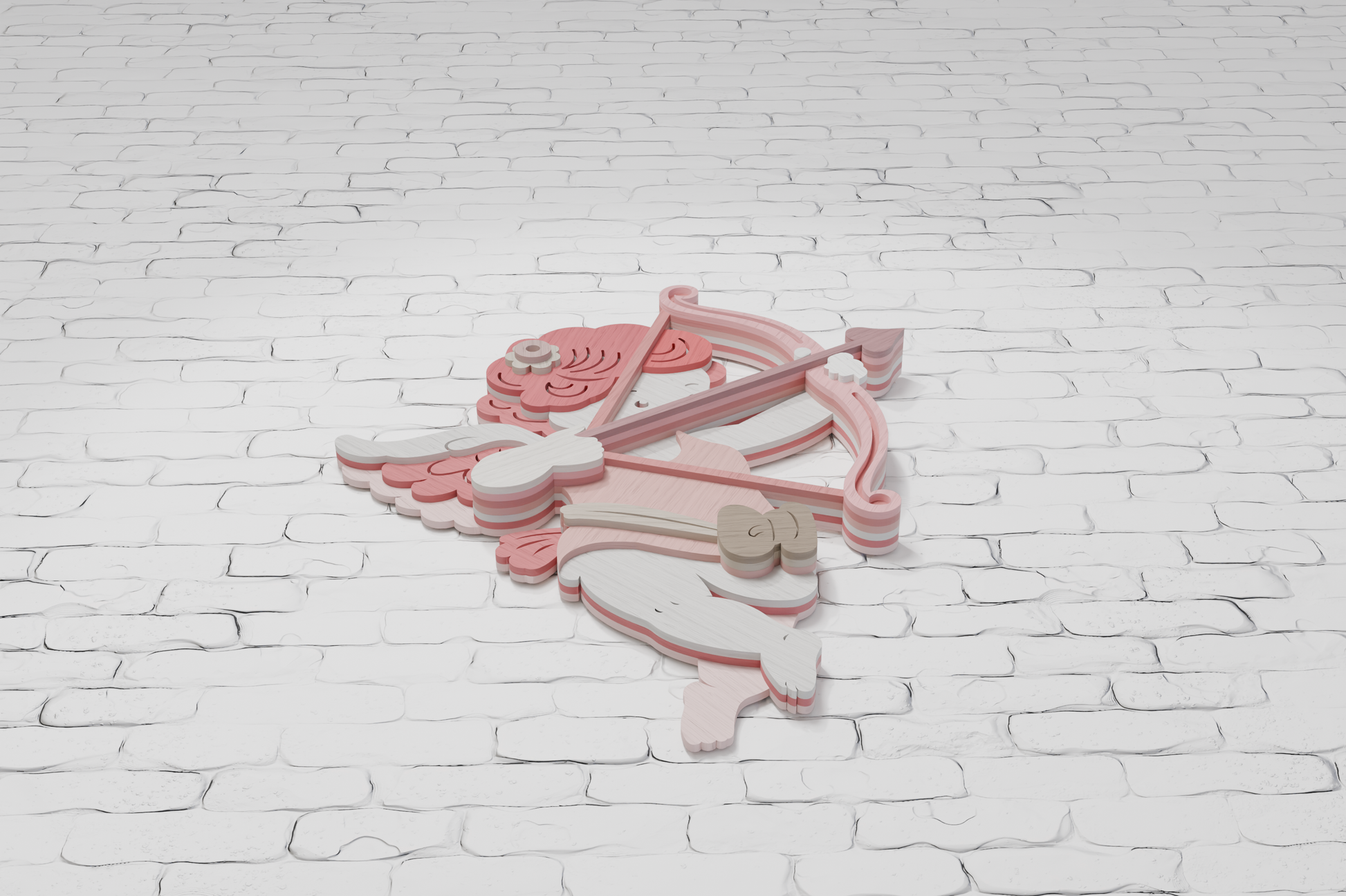 Laser cut Cupid from plywood SVG

