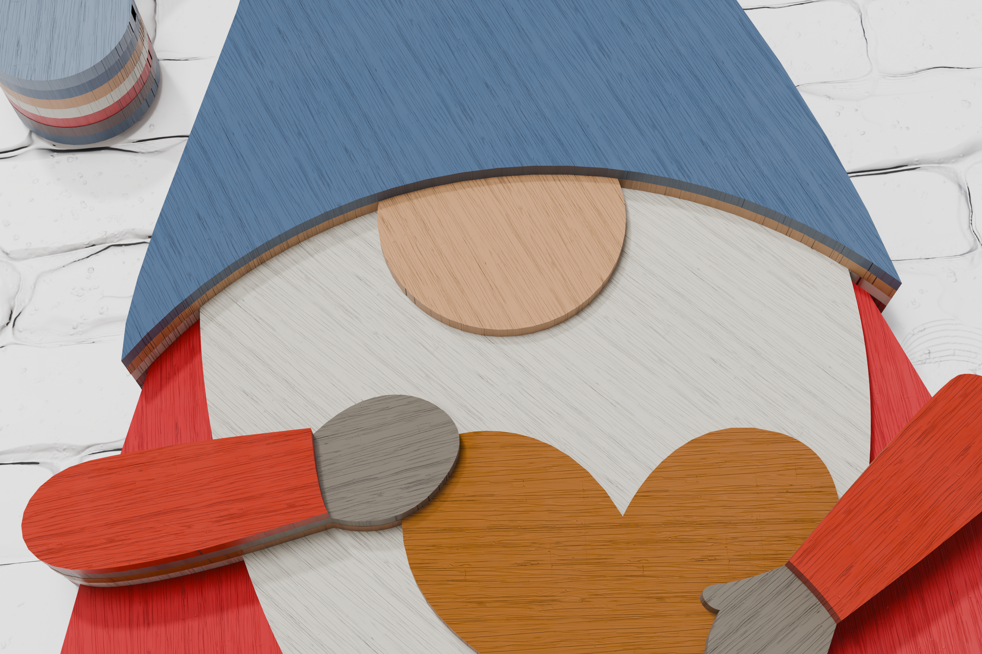 Laser machine gnome pattern SVG

