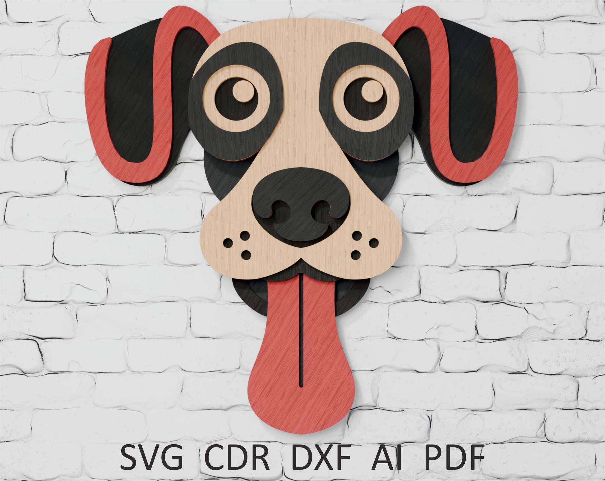 Layered-Puppy-Tongue-Out-Paper-Cut-Cricut-SVG
