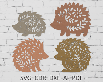 Layered Christmas Hedgehog SVG digital download Cricut Glowforge