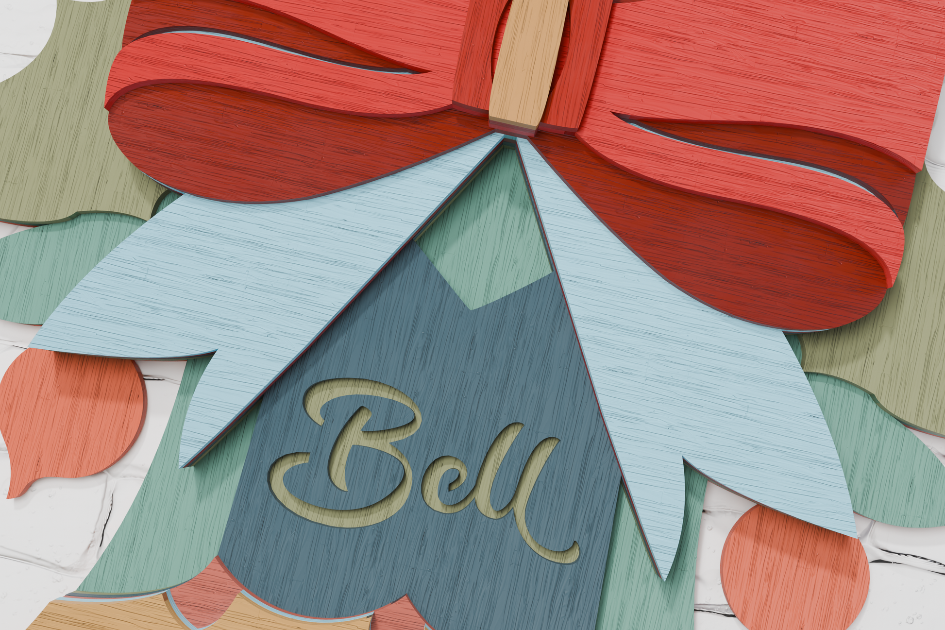 Layered Christmas bell for Cricut maker

