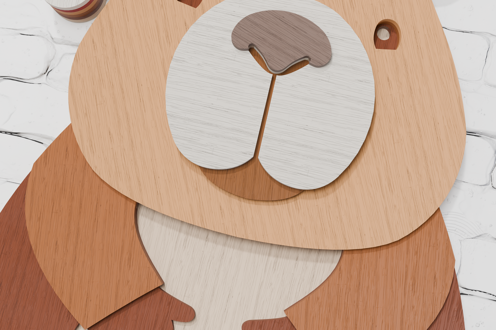 Layered Christmas capybara for Cricut maker

