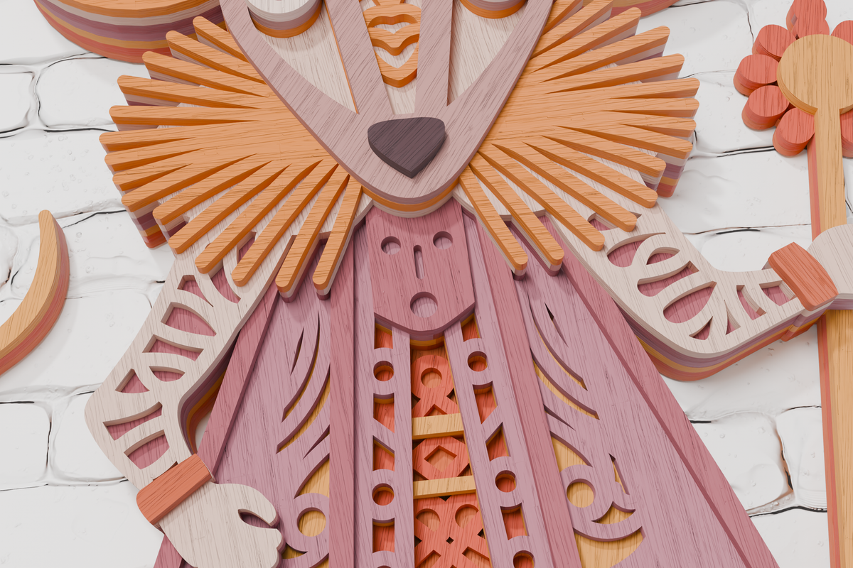 Layered Mouse King Christmas Nutcracker Glowforge xTool cut file