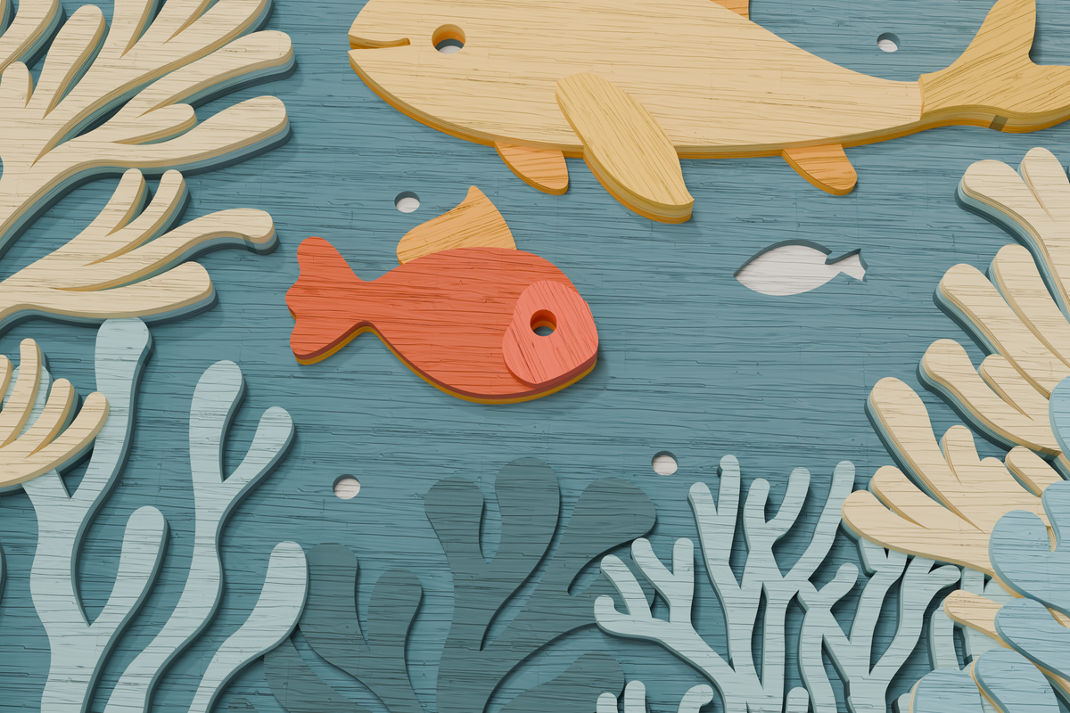 Layered ocean design for Cricut maker

