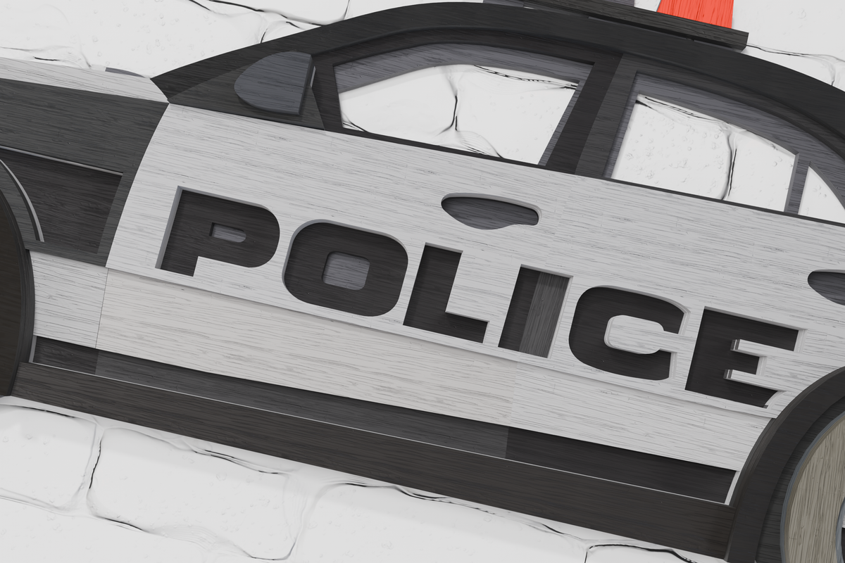 Layered police car design for Cricut maker

