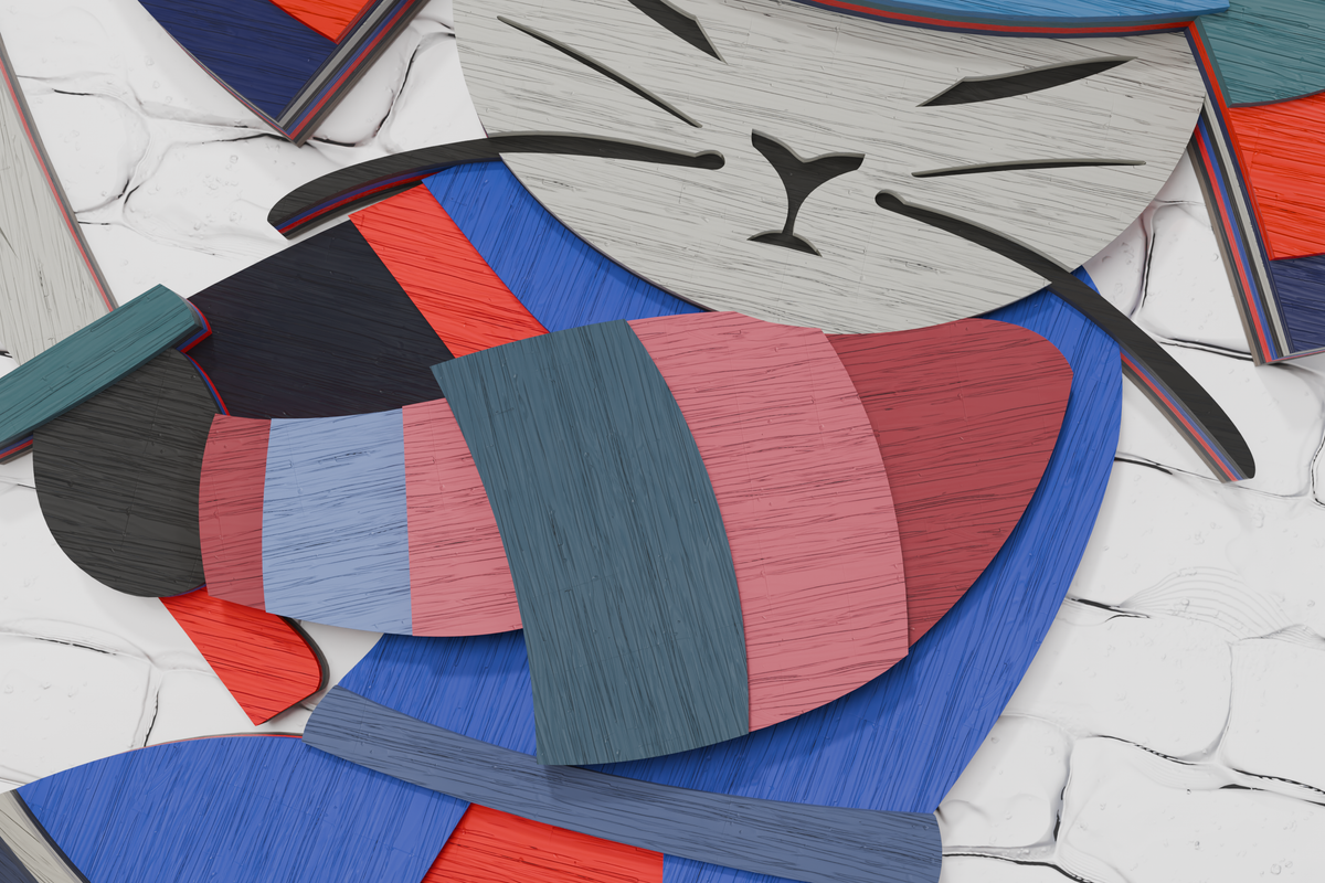 Layered samurai cat design for Cricut maker

