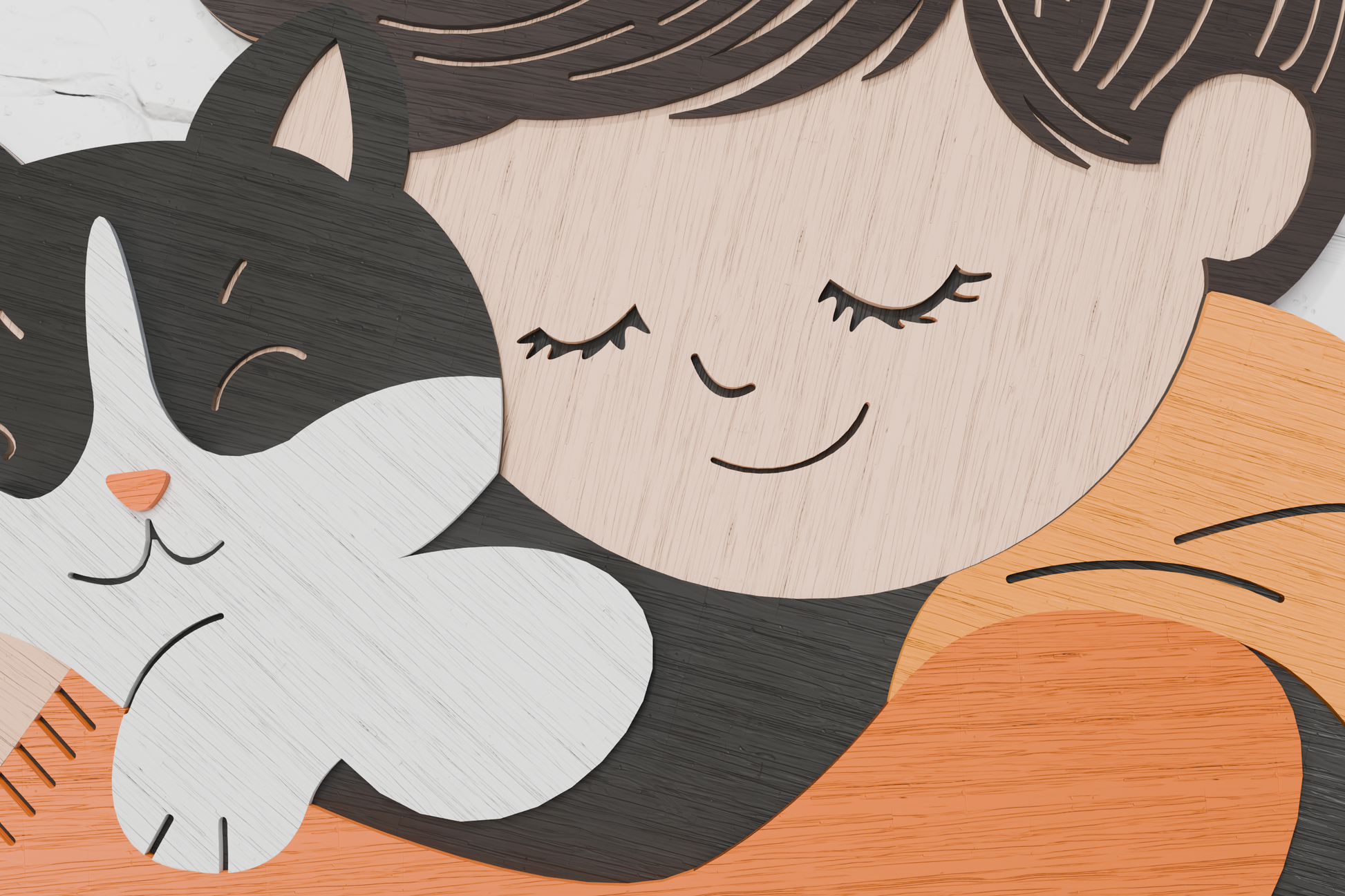 Layered svg boy cat silhouette cameo

