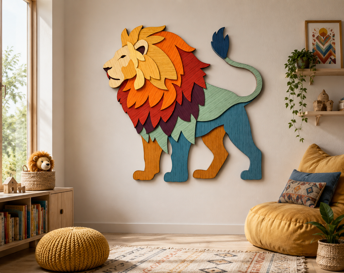 Lion SVG bundle with DXF PDF CDR AI formats

