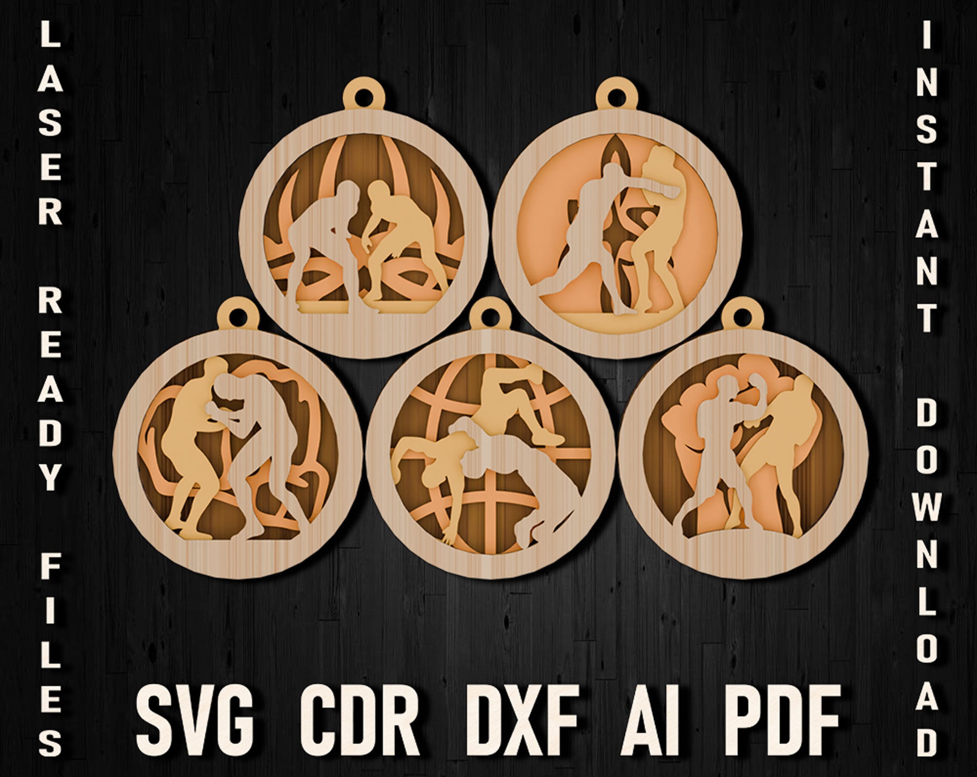 MMA combat sports svg christmas multilayer files