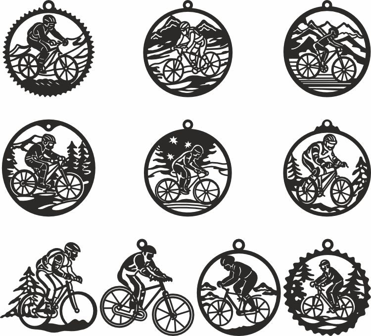 Mountain Bike dxf vector files