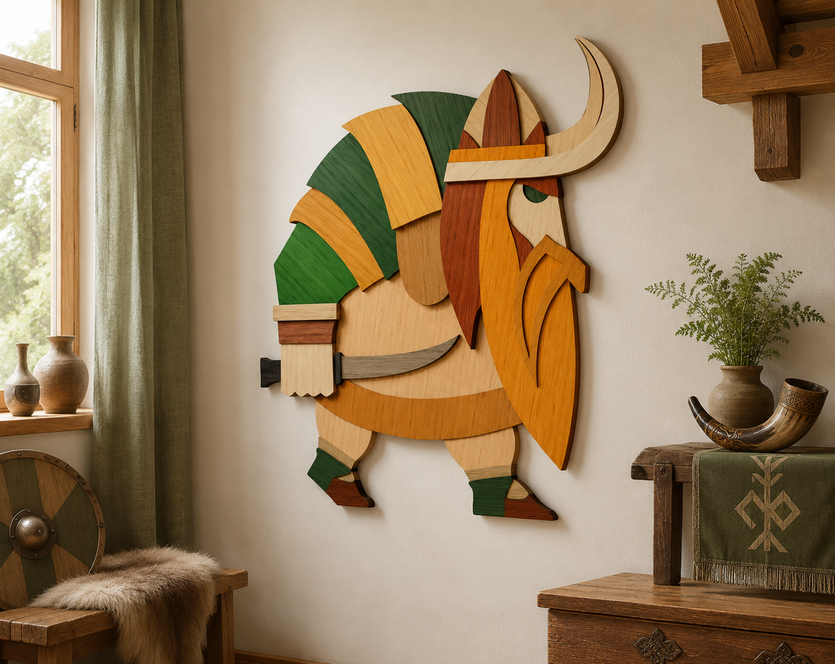 Multi layer Viking Warrior digital file for Glowforge and xTool