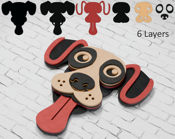 Multilayer-Dog-Tongue-Out-Shadow-Box-File