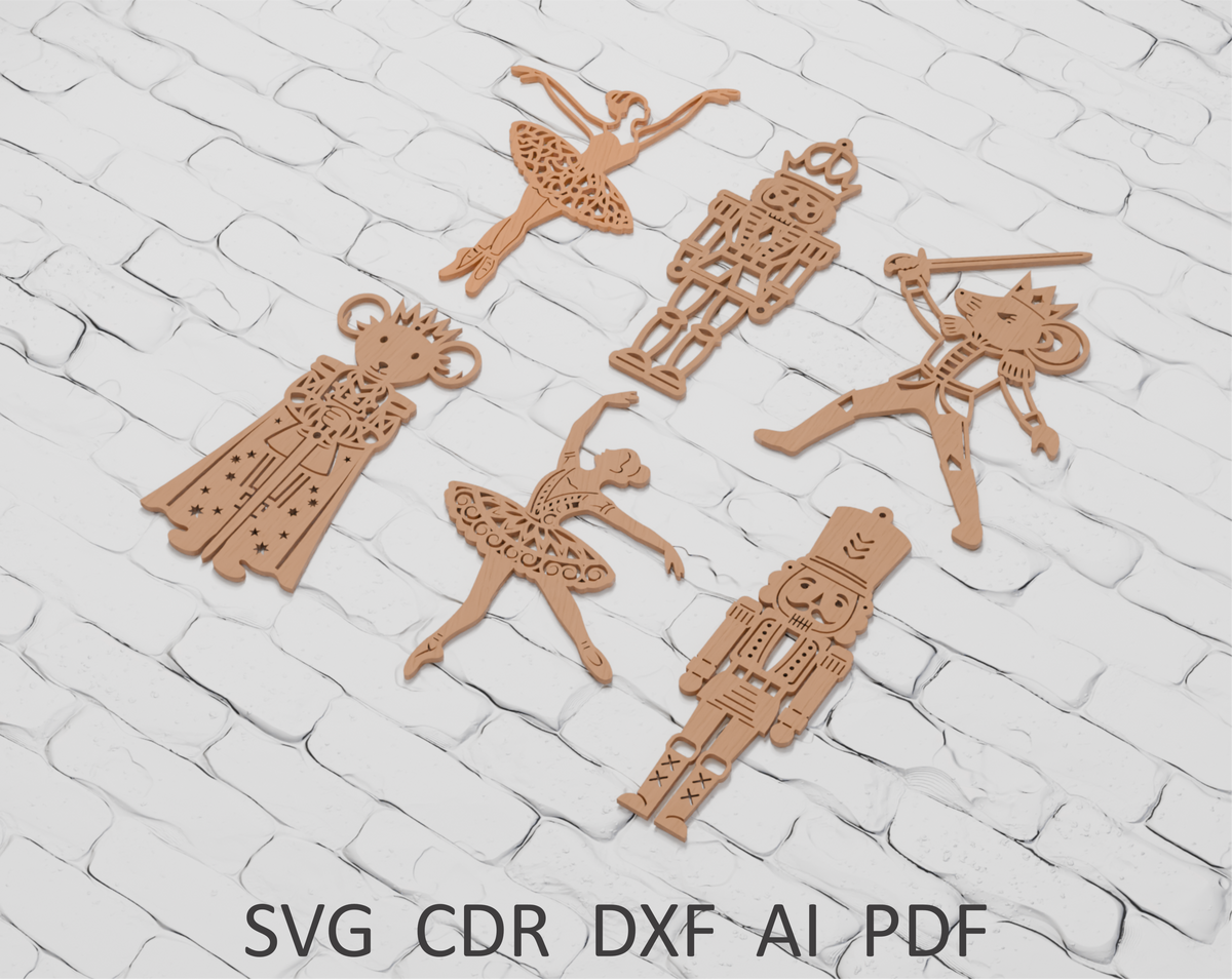 Multilayer Nutcracker laser cut file for Cricut

