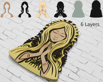Multilayer St. Mary SVG for Cricut

