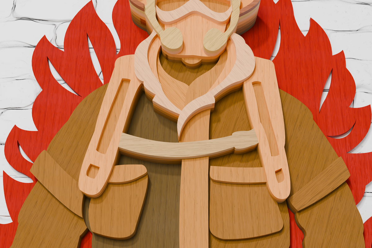Multilayer firefighter Cricut file
