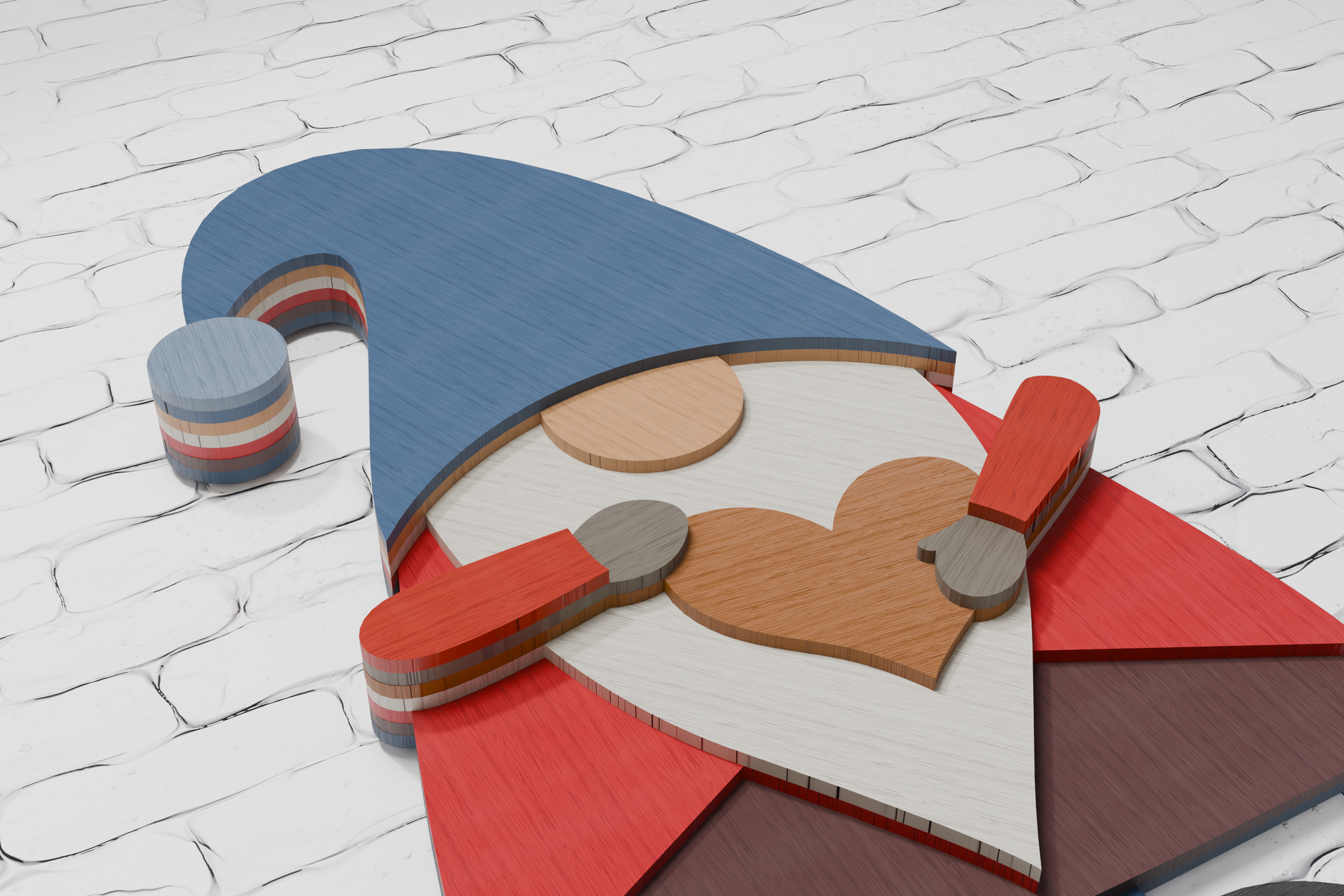 Multilayer gnome vector template

