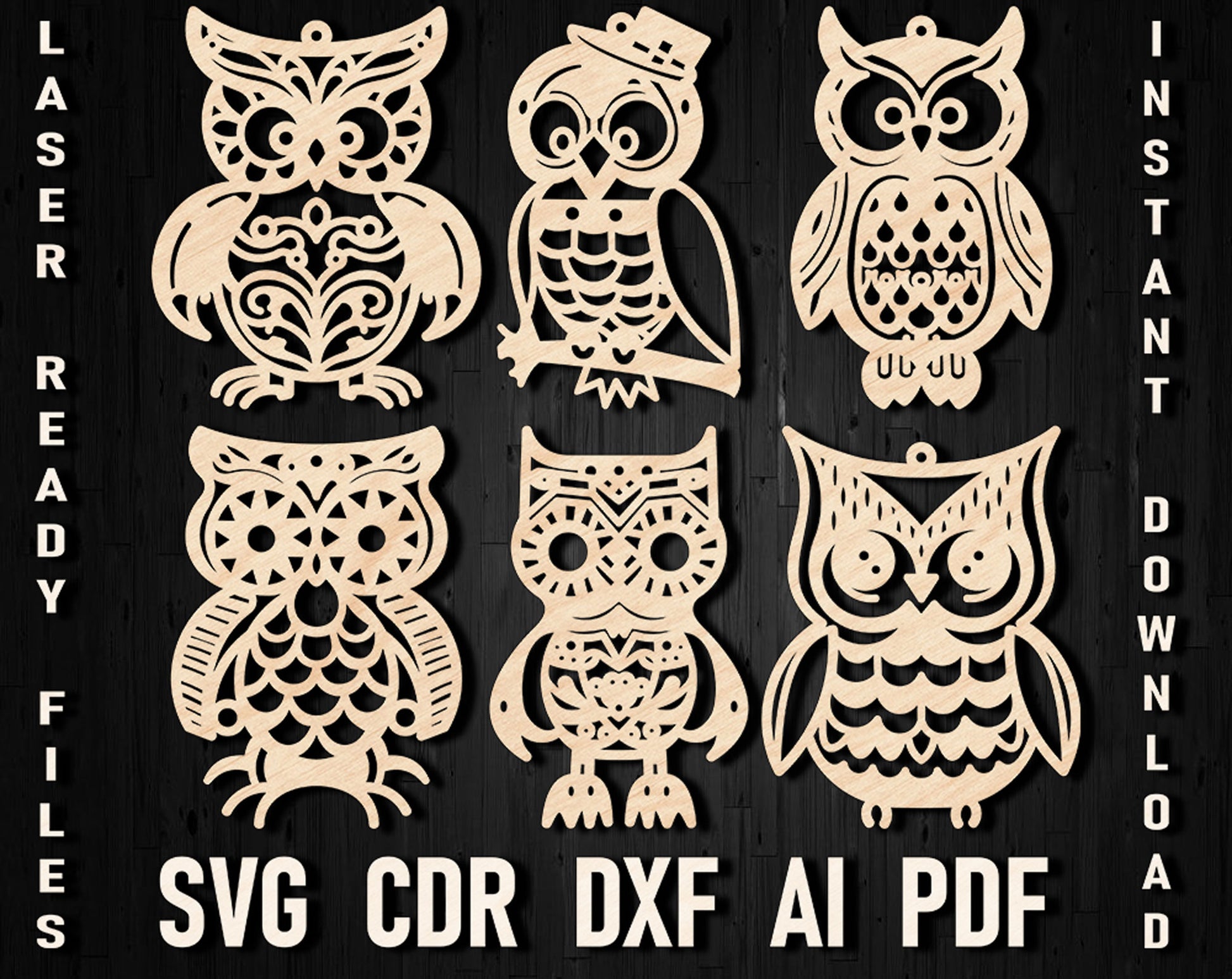 Owl cricut christmas svg ornament