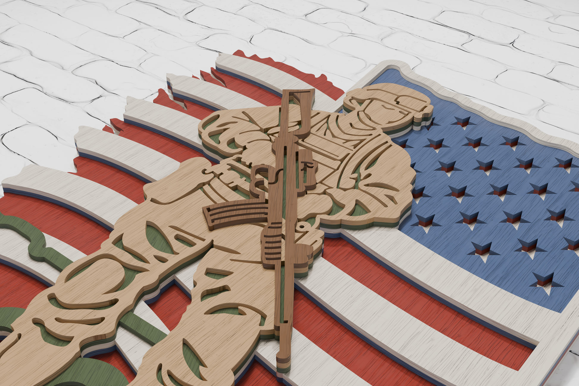 Patriot military digital file for xTool


