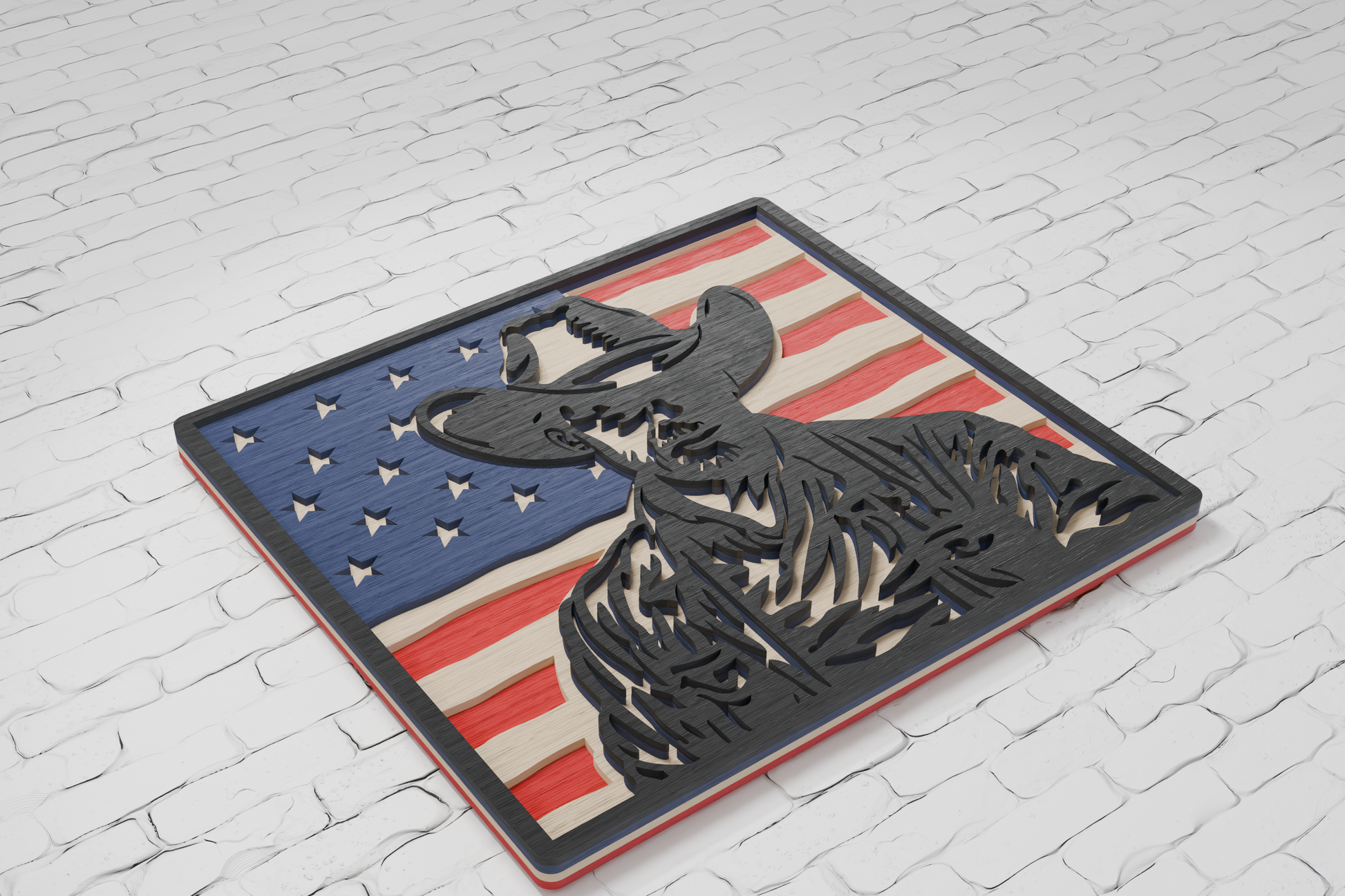 Patriotic Cowboy SVG for Cricut Glowforge xTool