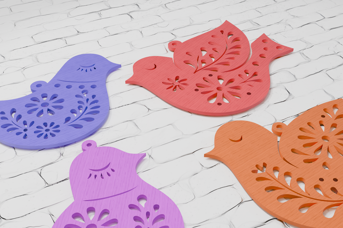 Peace Dove Layered Paper Craft Template

