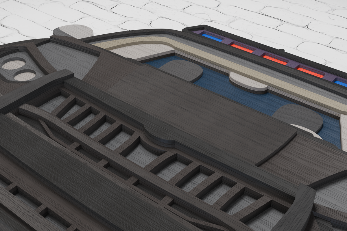 Police Car multilayer design xTool