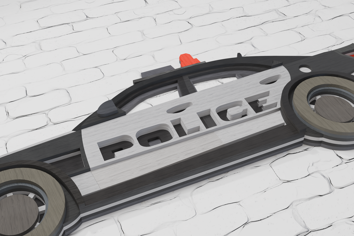 Police car digital files CDR DXF AI PDF SVG

