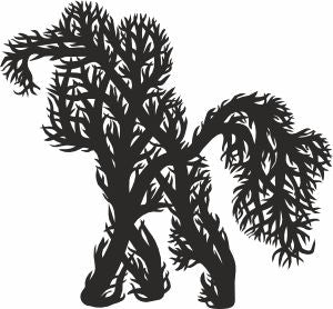 Pony svg vector panel