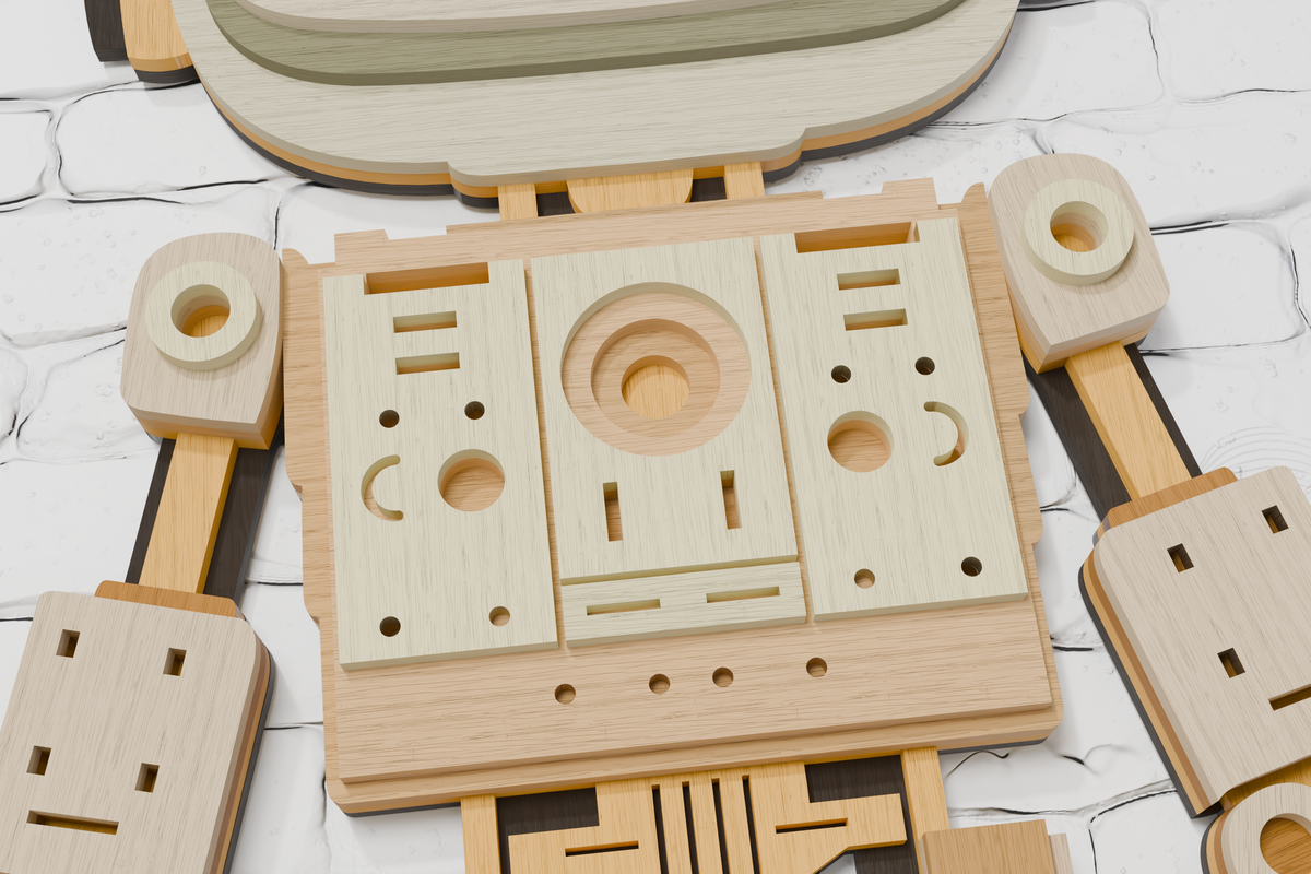 Robot Glowforge ready vector file


